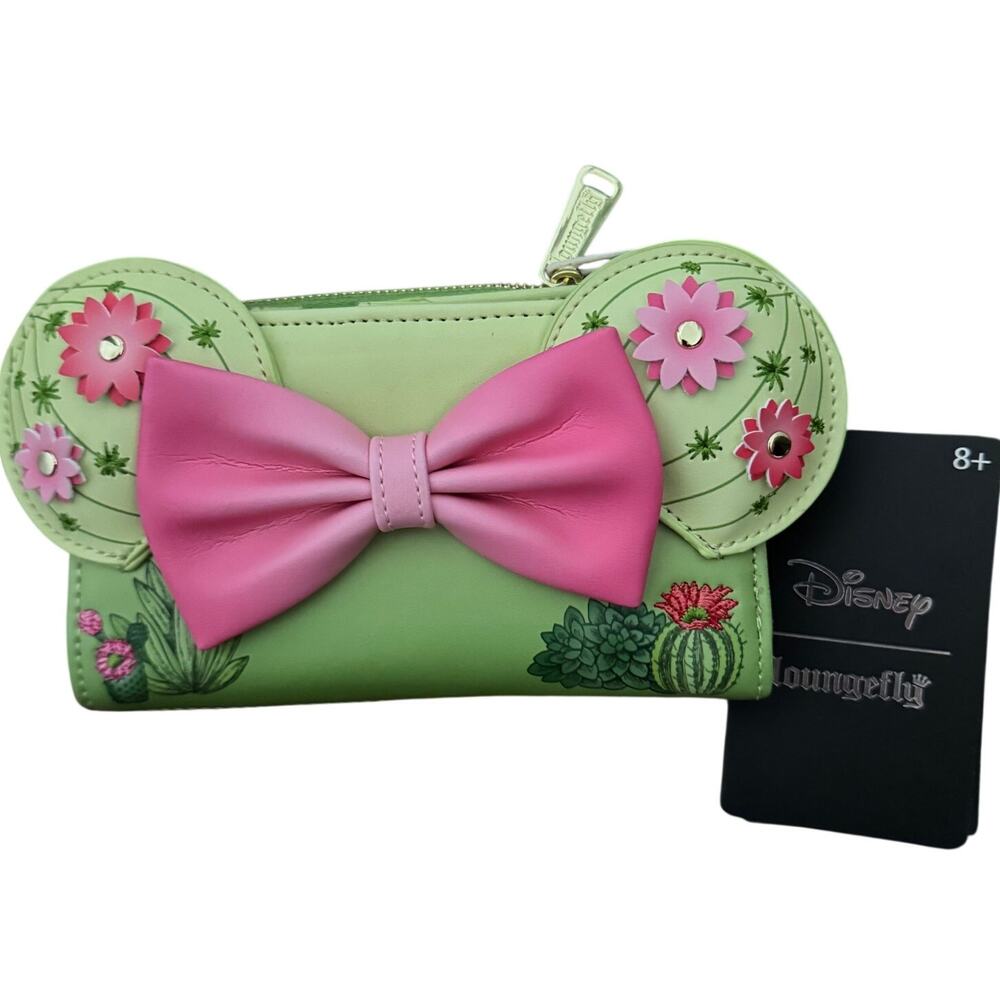 Loungefly Minnie Cactus Flower Wallet NWT